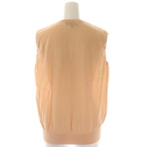 Drawer 18Gフリルノースリーブニット カットソー 1 ライトオレンジ