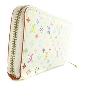 LOUIS VUITTON モノグラム マルチカラー ジッピーウォレット 長財布 白 ホワイト M60242