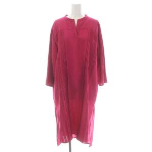 20SS シアーボイルチュニックブラウス スキッパー 長袖 38 ビビットピンク