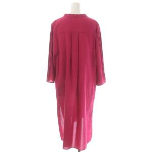 ADORE 20SS シアーボイルチュニックブラウス スキッパー 長袖 38 ビビットピンク