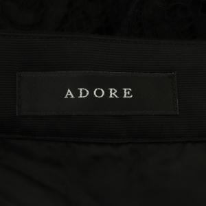 ADORE 22AW プリーツスカート レース 38 ブラック