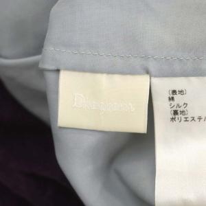 Diagram GRACE CONTINENTAL 20AW 配色切替フレアワンピース Vネック ノースリーブ シルク混 ロング 36 ライトブルー ベージュ 紫