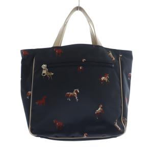 russet THE CLOUDS NYLON トートバッグ ハンドバッグ ナイロン ホース 紺 ネイビー