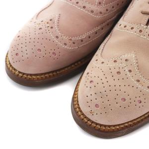 Grenson レースアップシューズ  カントリーシューズ ウイングチップ スエード 8 26.5cm ピンク