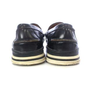 visvim FABRO FOLK コインローファー スリッポン レザー US10 28cm ブラック
