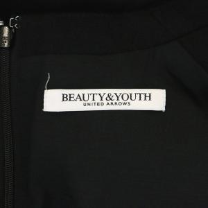 BEAUTY&YOUTH UNITED ARROWS Vネック オールインワン パンツ ノースリーブ S 黒 ブラック