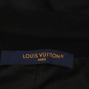 LOUIS VUITTON LVフェアアイルストライプナイロンジョギングパンツ イージー M ブラック ブルー 1AAU5A