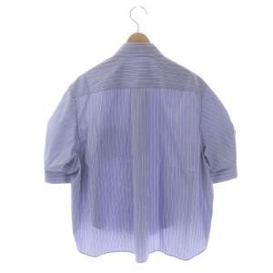 サカイ　Sacai THOMAS MASON ストライプポロシャツ　最終価格 Thomas Mason 23SS S Cotton Poplin L/S ストライプ シャツ