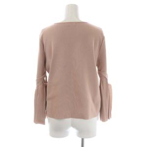 ADORE 袖リボンニットカットソー 長袖 プルオーバー 38 スモークピンク