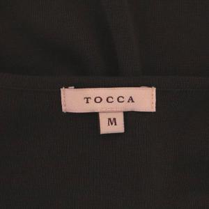 TOCCA 洗える TREFOIL ボレロ ニット カーディガン 半袖 M 茶 ブラウン