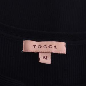 TOCCA ROSE 半袖カーディガン ニット M 紺 ネイビー
