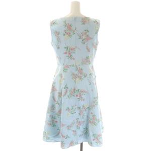 TOCCA 22SS 洗える GARDEN FLOWERS ガーデンフラワー ドレス ワンピース ノースリーブ フリル ロング 2 ライトブルー
