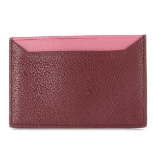 PRADA カードケース 名刺入れ レザー 赤 レッド ピンク