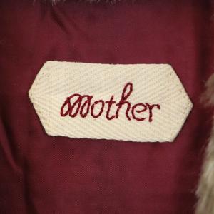 MOTHER ファー ニット ベスト フェイクファー ウール 総裏地 ベージュ マルチカラー