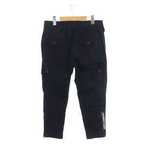 DOLCE&GABBANA コットンカーゴパンツ テーパードパンツ 44 黒 ブラック GYA8ET FUFGD