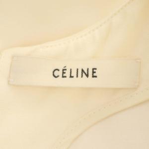 CELINE シルク 半袖 カットソー ブラウス プルオーバー 34 アイボリー