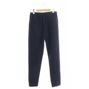 EVERYDAY I LIKE スリットテーパードパンツ イージー 36 紺 ネイビー