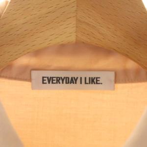 EVERYDAY I LIKE ワイドシャツ ブラウス 長袖 ピンクベージュ