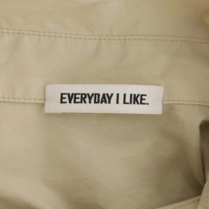 EVERYDAY I LIKE ワイドシャツ ブラウス 長袖 ライトベージュ