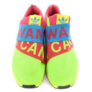 adidas Originals ゼットエックス フラックス ZX Flux Slip Sneakers スニーカー ロゴ メッシュ 27.5cm 黄緑 グリーン