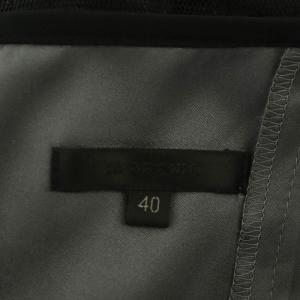 TO BE CHIC 21AW ドットチュール ブラックドレス ワンピース 七分袖 ロング 40 黒 ブラック