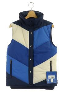 Patagonia Mirror Lake Vest 28575 リバーシブルベスト 中綿 スナップボタン XS 紺 白 青