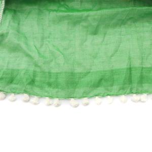 Ron Herman ストール コットン シルク フリンジ 緑 グリーン