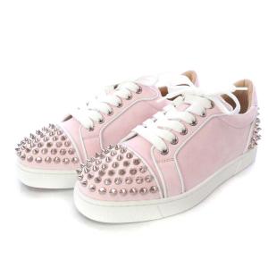 Christian Louboutin Vieira2 スニーカー ローカット スパイクスタッズ スエード 36.5 ピンク