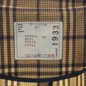 sacai ×PENDLETON CHECK COAT 1 ベージュ