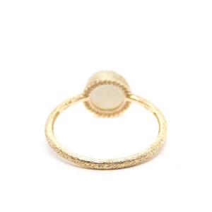 agete リング 指輪 ストーン K10 7号 イエローゴールド