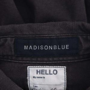 MADISONBLUE HAMPTON BACK SATIN SHIRT 00 チャコール