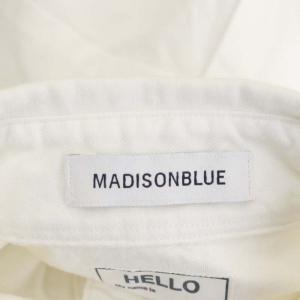MADISONBLUE ショートスリーブ オックスフォード プルオーバーシャツ BD ボタンダウン オーバーサイズ 五分袖 00 オフホワイト