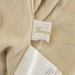 Grace Class パールポケット付ロングカーディガン ニット 長袖 36 イエローベージュ