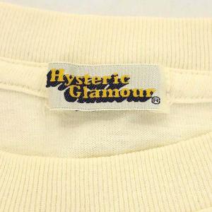 HYSTERIC GLAMOUR プリント半袖Tシャツ カットソー F クリーム色 茶 ブラウン