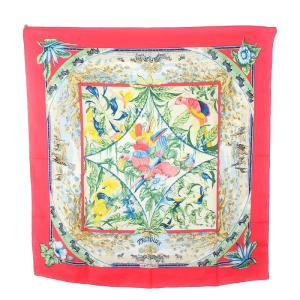 HERMES TROPIOUES カレ90 スカーフ シルク 絹 マルチカラー OH