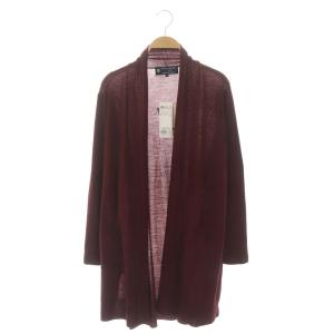 Botto Giuseppe 16Gスーパーファインメリノ カーディガン ニット 長袖 ロング 38 ワインレッド
