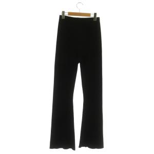 EVERYDAY I LIKE 21AW TEX リブレギンスパンツ ニット フレア イージー ウール 黒 ブラック