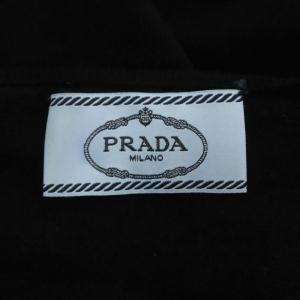 PRADA クルーネック カーディガン ニット 長袖 42 黒 ブラック P25B74