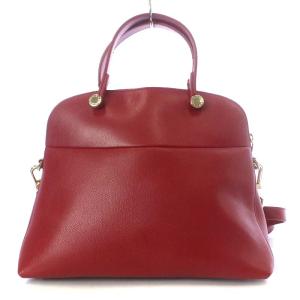FURLA パイパー PIPER ハンドバッグ ショルダーバッグ 2way レザー 赤 レッド