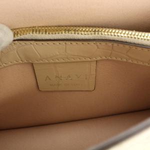 ANAYI 21AW ショルダーバッグ 型押し レザー ベージュ