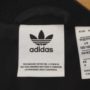 adidas Originals 22AW SHERPA JACKET ボアジャケット アウター ミドル丈 総裏地 O 黒 グレー ブラック