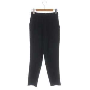 ENFOLD ダブルクロス ジョッパーズパンツ テーパード タック 34 黒 ブラック