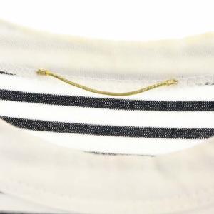 Deuxieme Classe 21AW COCO Stripe Tシャツ No5 ボーダー カットソー 長袖 白 黒 ホワイト ブラック