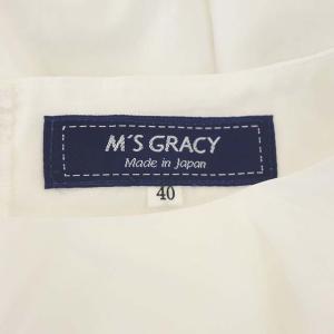 M'S GRACY フリルトップス チュニック ティアード 半袖 40 白 ホワイト