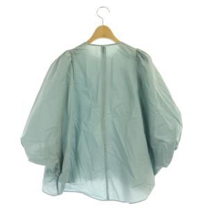 DRESSTERIOR 22SS ボリュームスリーブブラウス 五分袖 38 ライトブルー