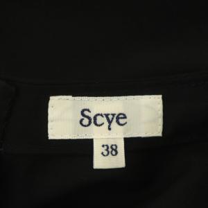 Scye 近年モデル ワンピース ロング 長袖 リボンベルト付き 38 ブラック