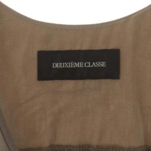 Deuxieme Classe ノースリーブオールインワン 切替 テーパード グレージュ