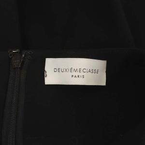 Deuxieme Classe ノースリーブオールインワン ワイドパンツ クロップ 38 黒 ブラック