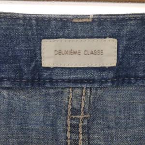 Deuxieme Classe デニムロングスカート タイト マキシ 38 青 ブルー
