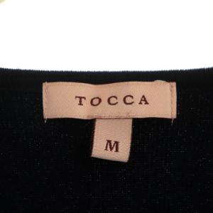 TOCCA 20SS【洗える!&撥水】IN THE RAIN カーディガン 長袖 袖リボン M 紺 ネイビー